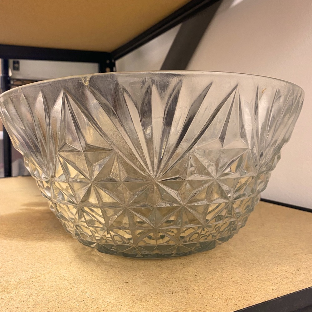 Crystal Punch Bowl Set